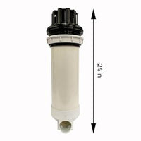 Teleweir Filter Assembly (No Cartridge, Gasket Sold Separate) 50 Sq Ft 2" Ckv 6Sclp - Black