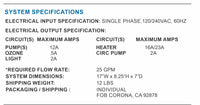 Water Pro BP100 Retro-Fit Spa Control 4.0kW Fixed Heater TP600 Panel