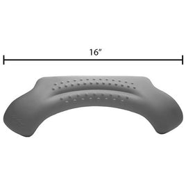 Neck Jet / Blaster Elongated Pillow - Gray - Dimensions 16" X 6", Pin To Pin - 8.5"