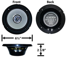 Speaker, 6.5" Sony Xs-mp1611b (1 Pair)
