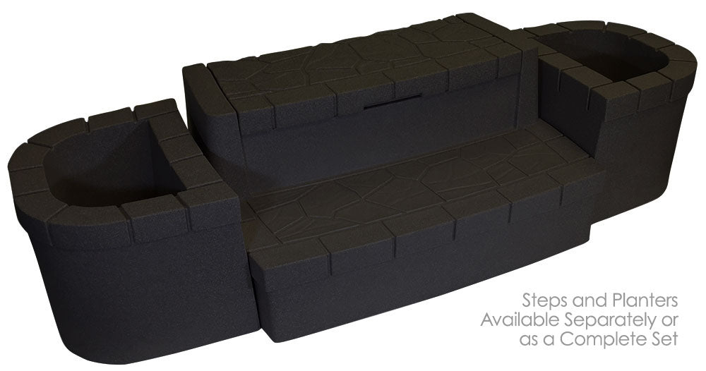 Deluxe Storage Steps and Planters Set — Blackstone| Spa Parts Warehouse