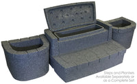 Deluxe Storage Steps and Planters Set — Graystone