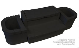 Crossover Deluxe Storage Steps and Planters Set — Black